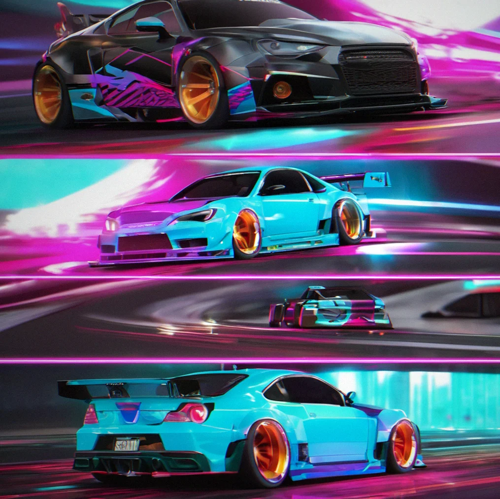 Tuning your car with sliders for engine displacement, turbo boost, and nitrous timing all right there on screen