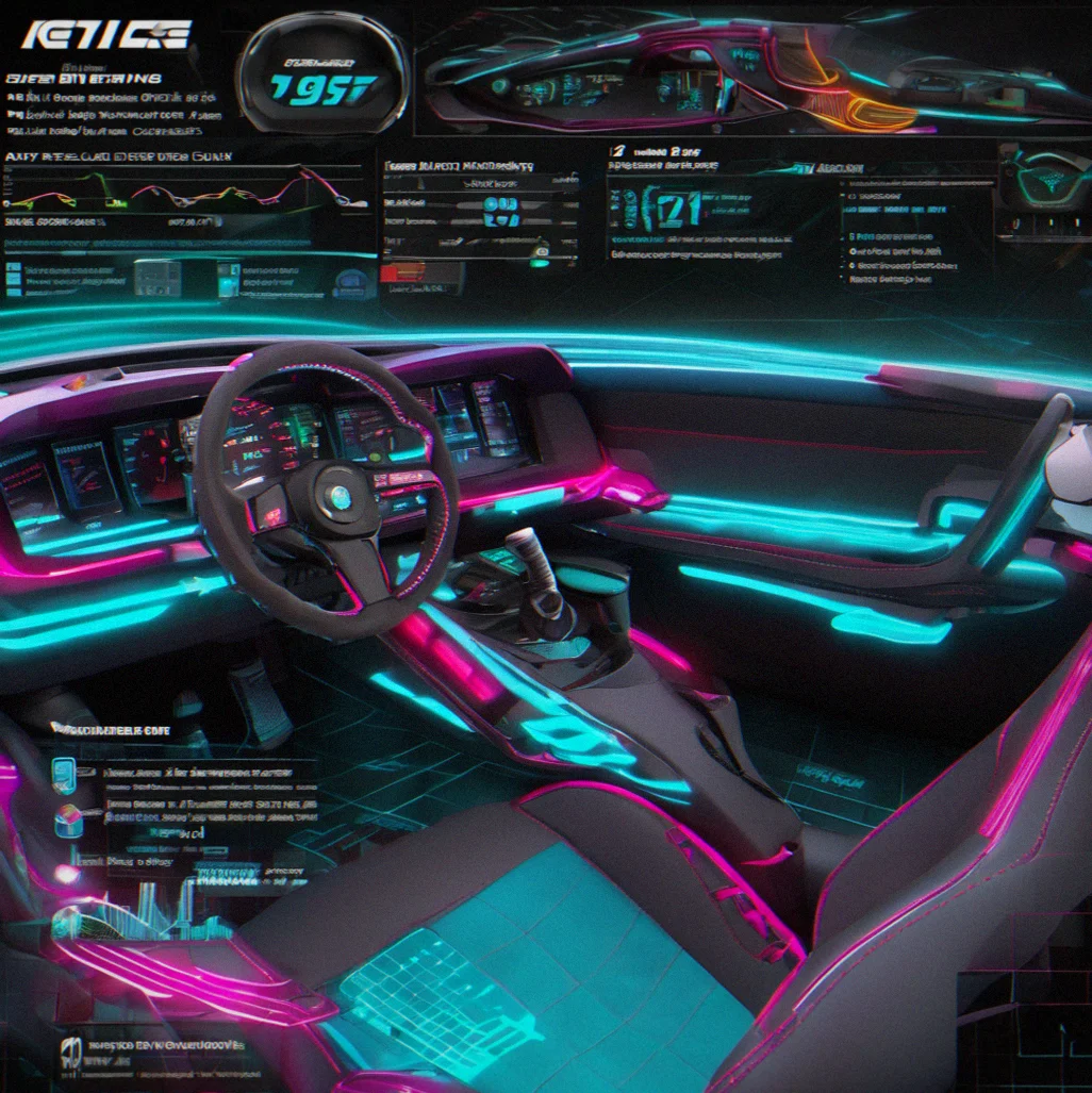 Suspension tuning panel showing spring rate slider, anti-roll bar adjustment, brake bias percentage, and handling bias visualization graph